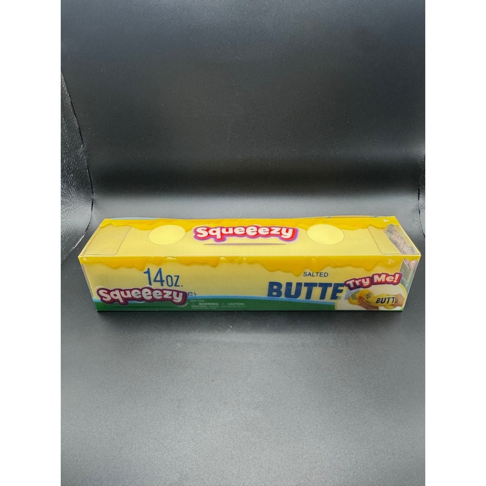 Sunny Days Squeeezy Salted Butter 14oz Giant Squishy Fidget Toy Yellow 571064